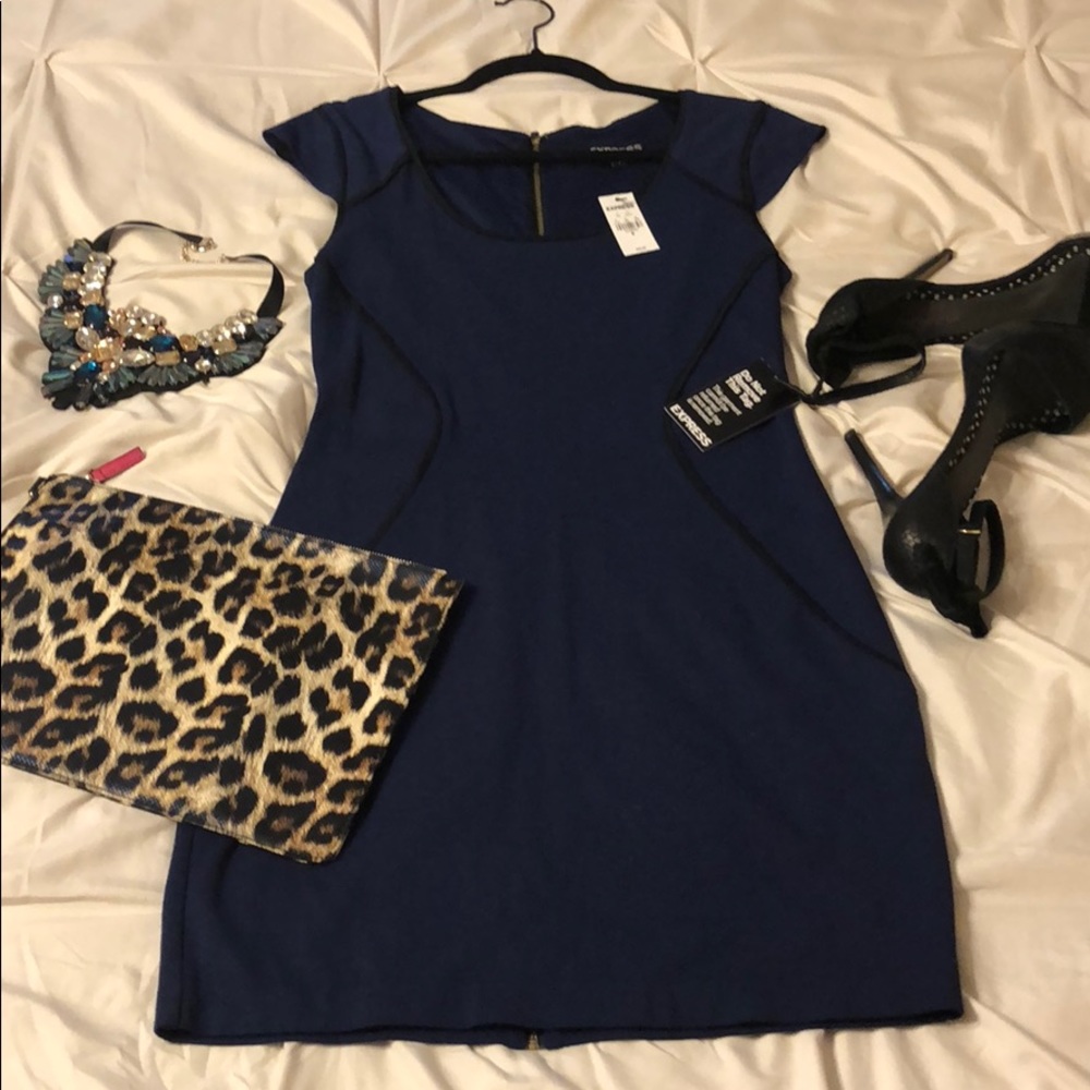 Express Violet Bodycon Dress